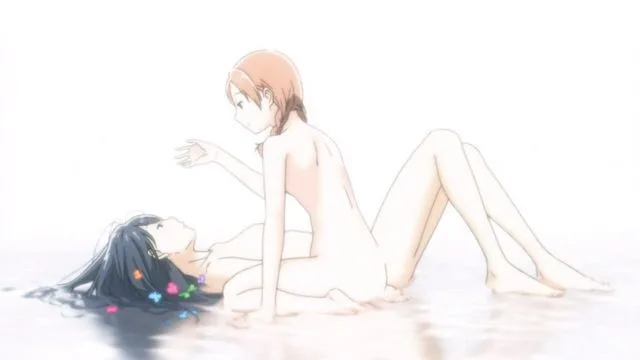 Escena de la serie de anime Aoi Hana