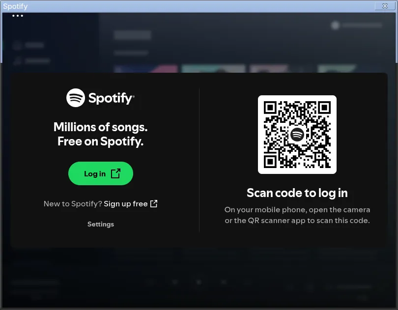 Spotify - Barra de titulo azul